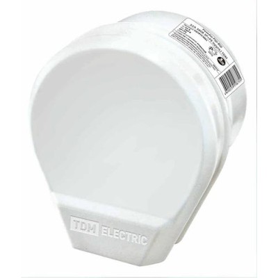 Разъём РШ-ВШ 32А 250В 2Р+РЕ ОУ белый TDM Разъём РШ-ВШ 32А 250В 2Р+РЕ ОУ белый TDM