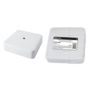 Коробка распаячная КР 100х100х29 ОП белая, IP40, инд. штрихкод TDM