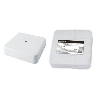 Коробка распаячная КР 100х100х29 ОП белая, IP40, инд. штрихкод TDM Коробка распаячная КР 100х100х29 ОП белая, IP40, инд. штрихкод TDM