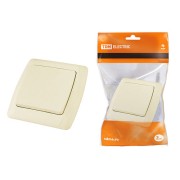 Выключатель 1 кл. 10А cл.кость "Онега" TDM