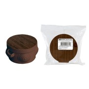 Распаячная коробка ОП D65х40мм, крышка , "ЭКО" (венге), IP54, 4вх. инд. штрихкод TDM