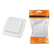 Выключатель 1 кл. 10А белый "Онега" TDM