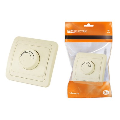 Светорегулятор (RL, 600Вт) поворотный сл. кость "Валдай" TDM Светорегулятор (RL, 600Вт) поворотный сл. кость "Валдай" TDM