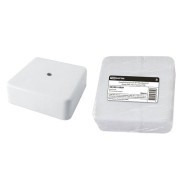 Коробка распаячная КР 100х100х44 ОП белая, IP40, инд. штрихкод TDM