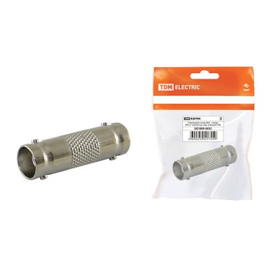 Переходник гнездо BNC - гнездо BNC (I - коннектор), инд. упаковка TDM Переходник гнездо BNC - гнездо BNC (I - коннектор), инд. упаковка TDM