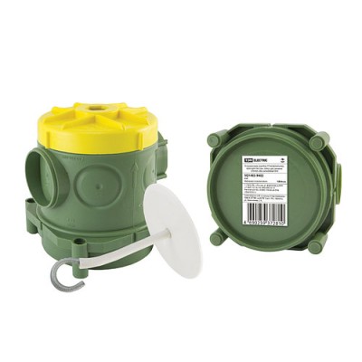 Установочная коробка СП 82х80х90,5мм, крюк для люстры, гайка, для заливки в бетон, инд. штрихкод, TDM Установочная коробка СП 82х80х90,5мм, крюк для люстры, гайка, для заливки в бетон, инд. штрихкод, TDM