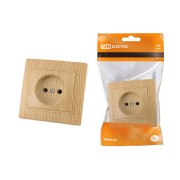 Розетка 2П 10А 250В "ЭКО" (сосна) "Таймыр" TDM