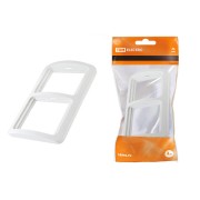 Рамка 2-ая горизонтальная белая "Валдай" TDM