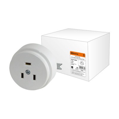 Розетка РШ 32А 250В 2Р+РЕ СУ белая TDM Розетка РШ 32А 250В 2Р+РЕ СУ белая TDM