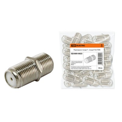 Переходник гнездо F - гнездо F б/п TDM Переходник гнездо F - гнездо F б/п TDM