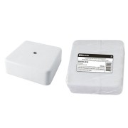 Коробка распаячная КР 100х100х44 ОП белая, IP40, с клем. колодкой, инд. штрихкод TDM