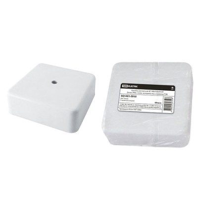 Коробка распаячная КР 100х100х44 ОП белая, IP40, с клем. колодкой, инд. штрихкод TDM Коробка распаячная КР 100х100х44 ОП белая, IP40, с клем. колодкой, инд. штрихкод TDM