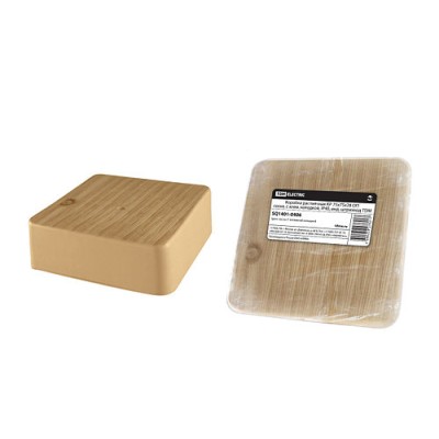 Коробка распаячная КР 75х75х28 ОП сосна, с клем. колодкой, IP40, инд. штрихкод TDM Коробка распаячная КР 75х75х28 ОП сосна, с клем. колодкой, IP40, инд. штрихкод TDM