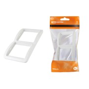 Рамка 2-ая вертикальная белая "Валдай" TDM