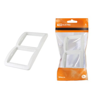 Рамка 2-ая вертикальная белая "Валдай" TDM Рамка 2-ая вертикальная белая "Валдай" TDM