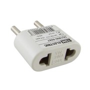Переходник (тип CEE 7/17 - тип А/F) плоский 10А макс. 250В белый TDM