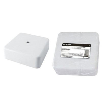 Коробка распаячная КР 50х50х20 ОП белая, IP40, инд. штрихкод TDM Коробка распаячная КР 50х50х20 ОП белая, IP40, инд. штрихкод TDM