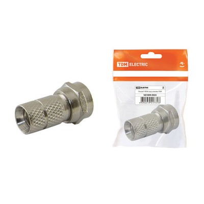 Разъём F RG58, инд. упаковка TDM Разъём F RG58, инд. упаковка TDM