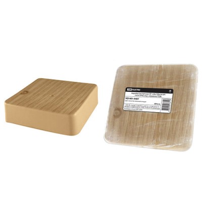 Коробка распаячная КР 100х100х29 ОП сосна IP40, инд. штрихкод TDM Коробка распаячная КР 100х100х29 ОП сосна IP40, инд. штрихкод TDM