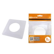 Одноместная защитная рамка для выключателей или розеток для защиты обоев 130х130 мм, белая TDM