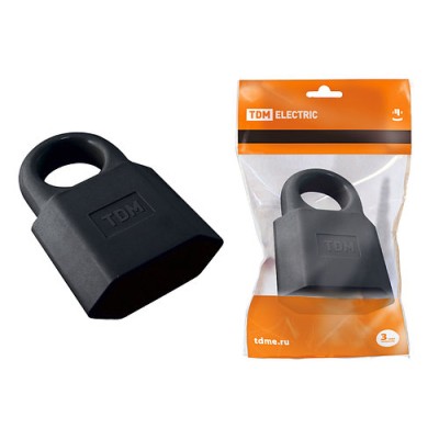 Кабельная розетка 2П 10А 250B (под евровилку CEE 7/16) с з/ш с кольцом черная TDM Кабельная розетка 2П 10А 250B (под евровилку CEE 7/16) с з/ш с кольцом черная TDM