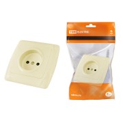 Розетка 2П 10А 250В сл. кость "Онега" TDM