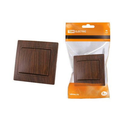 Выключатель 1 кл. 10А "ЭКО" (бук) "Таймыр" TDM Выключатель 1 кл. 10А "ЭКО" (бук) "Таймыр" TDM