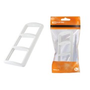 Рамка 3-ая горизонтальная белая "Валдай" TDM