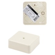 Коробка распаячная КР 75х75х28 ОП, сл. кость, IP40, инд. штрихкод TDM