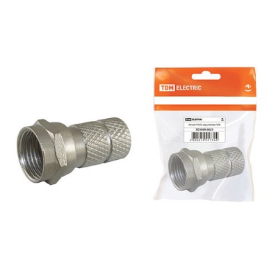 Разъём F RG59, инд. упаковка TDM Разъём F RG59, инд. упаковка TDM