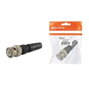 Штекер BNC под винт с колпачком, инд. упаковка TDM