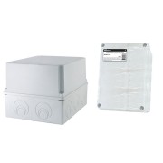 Распаячная коробка ОП 240х195х165мм, крышка, IP44, кабельные ввода d28-3 шт., d37-2 шт., TDM