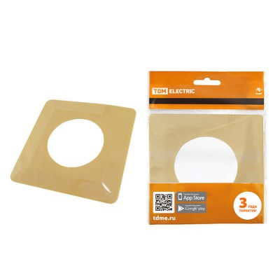Одноместная защитная рамка для выключателей или розеток для защиты обоев 130х130 мм, сл. кость TDM Одноместная защитная рамка для выключателей или розеток для защиты обоев 130х130 мм, сл. кость TDM