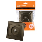 Розетка SAT (F-разъем) 0-2400МГц бронза "Лама" TDM