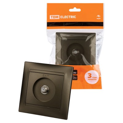 Розетка SAT (F-разъем) 0-2400МГц бронза "Лама" TDM Розетка SAT (F-разъем) 0-2400МГц бронза "Лама" TDM