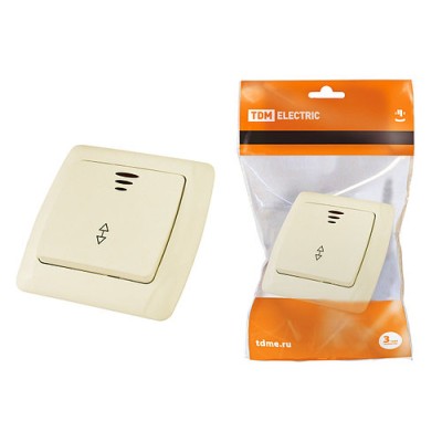 Выключатель на 2 направления 1 кл. с подсветкой 10А сл. кость "Онега" TDM Выключатель на 2 направления 1 кл. с подсветкой 10А сл. кость "Онега" TDM