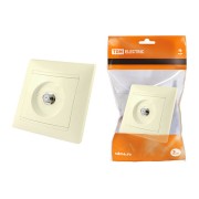 Розетка SAT (F-разъем) 0-2400МГц сл. кость "Лама" TDM