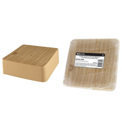 Коробка распаячная КР 100х100х44 ОП сосна IP40, инд. штрихкод TDM Коробка распаячная КР 100х100х44 ОП сосна IP40, инд. штрихкод TDM