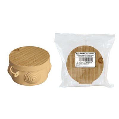 Распаячная коробка ОП D65х40мм, крышка, "ЭКО" (сосна), IP54, 4вх. инд. штрихкод TDM Распаячная коробка ОП D65х40мм, крышка, "ЭКО" (сосна), IP54, 4вх. инд. штрихкод TDM