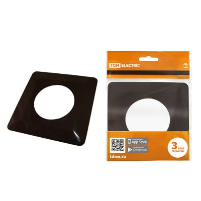 Одноместная защитная рамка для выключателей или розеток для защиты обоев 130х130 мм, шоколад TDM Одноместная защитная рамка для выключателей или розеток для защиты обоев 130х130 мм, шоколад TDM