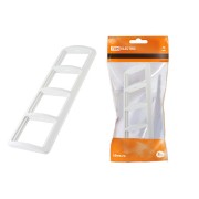 Рамка 4-ая горизонтальная белая "Валдай" TDM