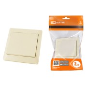 Выключатель 1 кл. 10А сл. кость "Ильмень" TDM