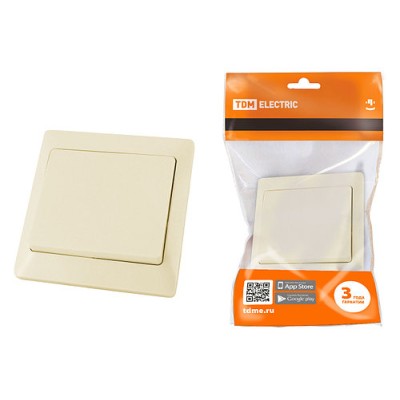 Выключатель 1 кл. 10А сл. кость "Ильмень" TDM Выключатель 1 кл. 10А сл. кость "Ильмень" TDM