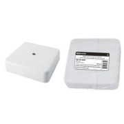 Коробка распаячная КР 75х75х20 ОП белая, IP40, с клем. колодкой, инд. штрихкод TDM