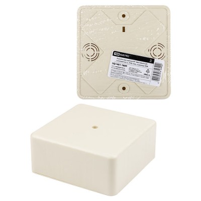 Коробка распаячная КР 100х100х44 ОП, сл. кость, IP40, инд. штрихкод TDM Коробка распаячная КР 100х100х44 ОП, сл. кость, IP40, инд. штрихкод TDM