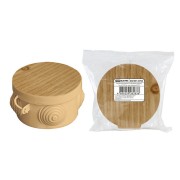 Распаячная коробка ОП D85х40мм, крышка, "ЭКО" (сосна), IP54, 4вх. инд. штрихкод TDM