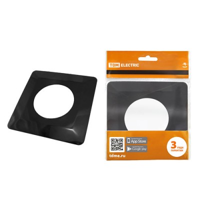 Одноместная защитная рамка для выключателей или розеток для защиты обоев 130х130 мм, антрацит TDM Одноместная защитная рамка для выключателей или розеток для защиты обоев 130х130 мм, антрацит TDM