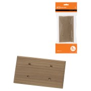 Накладка на бревно деревянная универсальная НБУ 1Пх2 260 мм, под покраску TDM