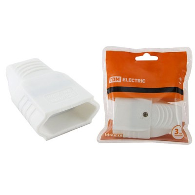 Кабельная розетка 2П 10А 250B (под евровилку CEE 7/16) с з/ш прямой вывод кабеля белая TDM Кабельная розетка 2П 10А 250B (под евровилку CEE 7/16) с з/ш прямой вывод кабеля белая TDM