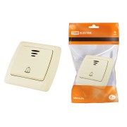 Кнопка звонковая с подсветкой 6А сл. кость "Онега" TDM